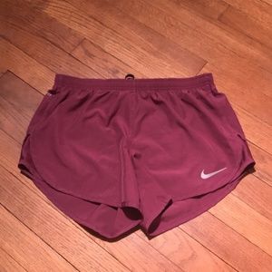 Maroon Nike Running Shorts